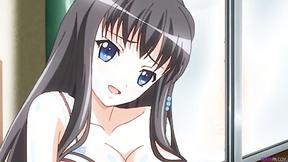 ”Hotties stroking young prick - Hentai Threeway”