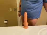 Gay chub getting ready to take a 9 inch dildo (OnlyFans trailer)