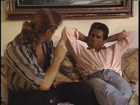 Huge boobs blonde vintage threesome fucking big cock sucking dildo penetrated