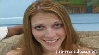 Cute Amateur Ann takes 2 monster cocks!