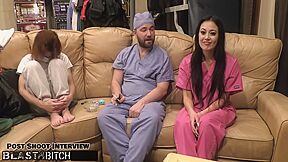 Become Nurse As Blaire Celestes Mouth Gets Blasted With Huge Load Of Cum