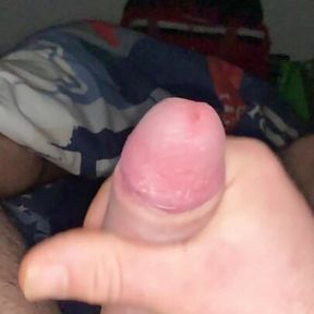 semi-hard cock wixxing...