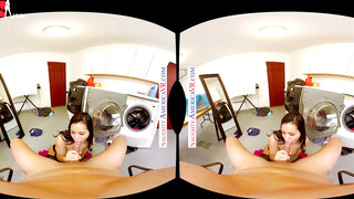 Alina's Laundry Room Surprise - Sneaky Girlfriend Gives You A Pussy Rub Show