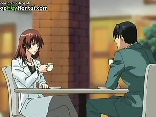 Hentai lady with sexy tits gets smashed