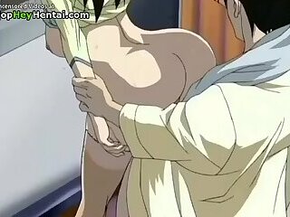 Hentai lady with sexy tits gets smashed