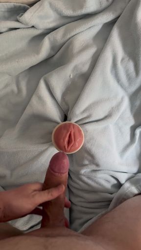 Cumshot on Fleshlight Pussy