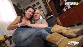 Tattooed Granny Kicca Martini Submits To Hard Penis In Amateur Affair - AMATEUR EURO