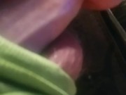 Chubby daddy playing with his cock