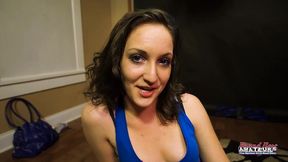 ryann s warm mouth takes his thick cock deep in a sloppy blowjob!