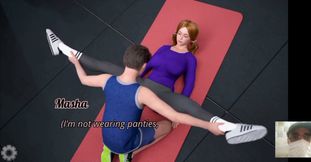 Workout Lesson with a Hot Girl Turned Into Fucking Lesson Until We Are Caught!