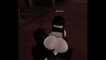 fucking a cute pickme girl on roblox