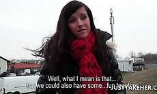 Cute amateur babe gets paid to have sex