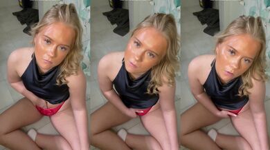 Swedish blonde edges her big ass hips till he begs this lonely 18yo joi queens