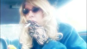 SMOKING VIRGINIA SLIMS 120 MENTHOLS IN MY RIDE