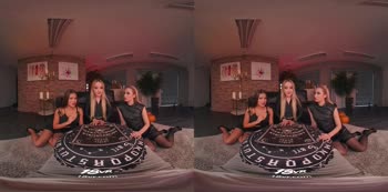 Rocky Halloween Orgy in VR: Ann Joy, Rika Fane & Sereyna Gomez