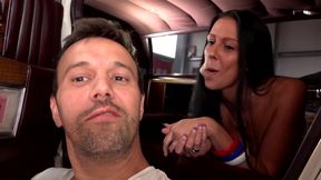 Sexy big ass brunette enjoying in hard fuck and warm load