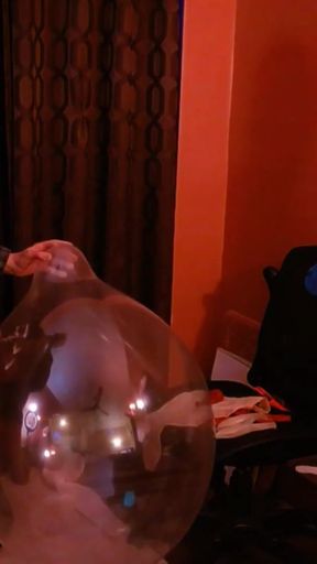 152) Three Big Round Balloons Popped by Looner Daddy   Clip 3