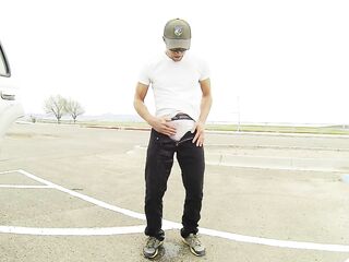 Pissing my black pants and white briefs at 4 public parks