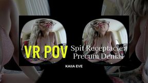 VR POV Spit Receptacle: Precum & Denial!