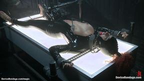 ”Black butt hooked on device bondage”