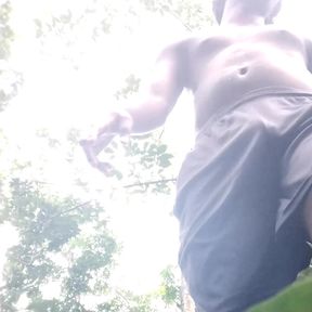Outdoor cumming for my audience