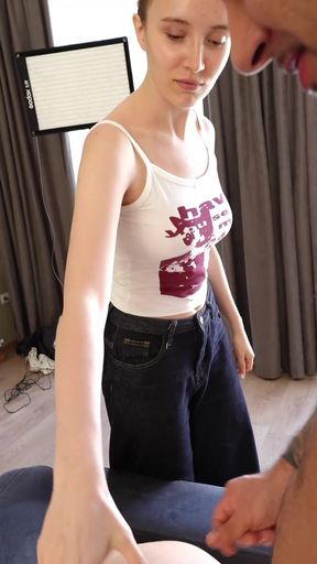 This Cute Girl Moans with Pleasure Like a Dirty Whore When a Huge Cock Fucks Her Ass!