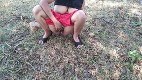 Muslim Bhabhi Public Garden Me Nange Hokar Yoga Karte Huye