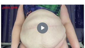 Fat Belly in Cutout Dress 720p