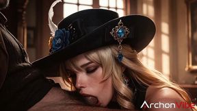 a major investor wasn t sure whether he should donate to navia s fund, so she demonstrated the benefit of the deal by offering him her sweet little butt [ai]