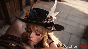 a major investor wasn t sure whether he should donate to navia s fund, so she demonstrated the benefit of the deal by offering him her sweet little butt [ai]