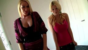 melanie monroe and haley cummings lesbian threesome blowjob