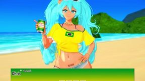 A Miku In Brazil - Hatsune Miku And Car Toon