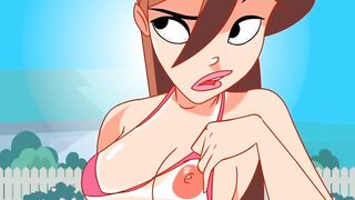 Goddess girls gets a suntan - The Sensual Home Animation Animated