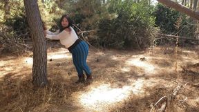 walking in the forest