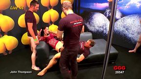 Five Horny Cheerleader Sluts Fist and Squirt in Lesbian Orgy!