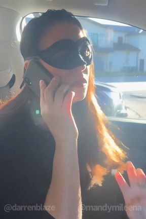 Crazy lady hits my car so i make her give me a blowjob