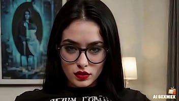 Fucking stepmom big ass on the couch | Big cock between thighs and ass - Big tits and orgasm | AI