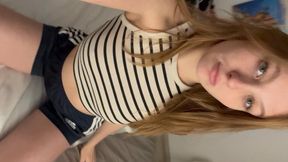 I show you my boobs for the first time and play with them.. I hope you like it☺️