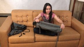 Destroying an Old Zippered Mega Backpack with Peko Lux - WMV (HD 1080p)