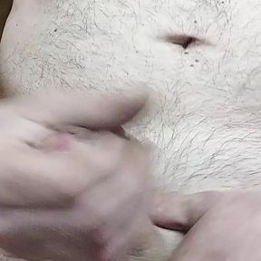 Big white cock jerking while watching porn watch till end for creamy cumshot