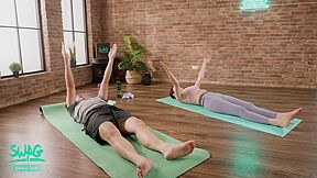 Yoga Hot Milf Milk Leaking And Get A Hard Fuck