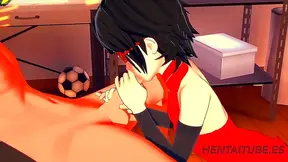 Sarada Teases Naruto with Seductive Blowjob Handjob in Steamy 3D Hentai