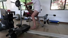 MILF Gets Fucked in Gym and Cum in Her Mouth