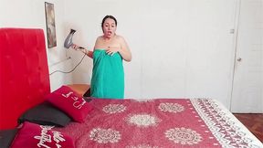 stepmother screams for a spider i save her and fuck her as a reward
