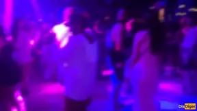 Horny girl agreed to have wild sex in nightclub toilet