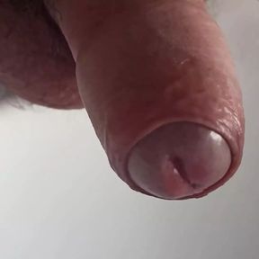 Slowly Enjoy Foreskin Play and Pissing