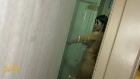 milf - my sexy stepmom caught me spying on her and she gives me a real sex lesson