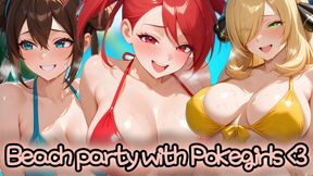 Enjoy the beach rewarding ceremony with Pokegirls (Sex JOI)