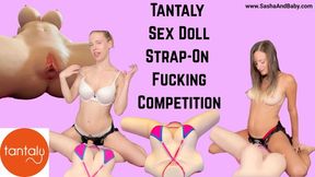Tantaly Sex Doll Strap-On Fucking Competition - Lesbian- Sex Toy - Bouncing Boobs- Hardcore
