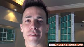 SayUncleNetwork.com - Tattooed jock's big cock jerk off session for cash